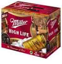 Miller High Life, 30 Pk Cans - 12OZ Each